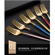 【Mini嚴選】不鏽鋼精緻餐具三件套組 多色