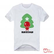 【Minidesign】（男款）Mini聖誕樹人潮流短T 五色