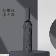 【Mini嚴選】12骨折疊黑膠自動防曬遮陽傘 10色