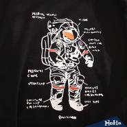 太空人分析情侶短袖上衣 兩色-HeHa