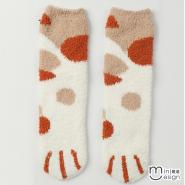 貓爪珊瑚絨包暖襪 六款-Mini嚴選