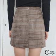 韓系格紋包臀裙-Mini嚴選