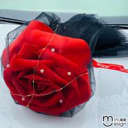 【Mini嚴選】畢業必備超大一支獨秀玫瑰仿真花束