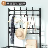 【Mini嚴選】簡約多層衣帽收納架 DIY鐵製置物架 兩色隨機出貨