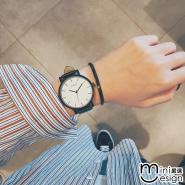 【Mini嚴選】韓風PU皮帶個性手錶 三款